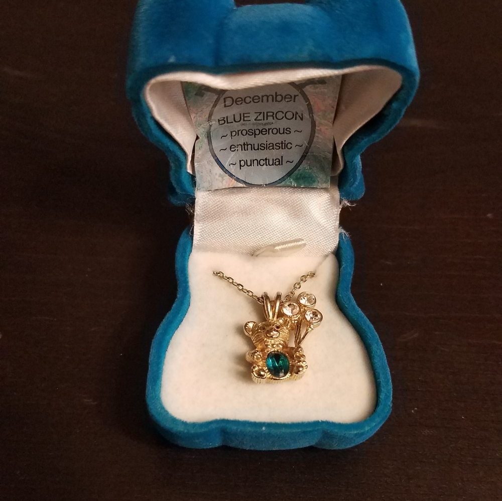 December birthstone necklace